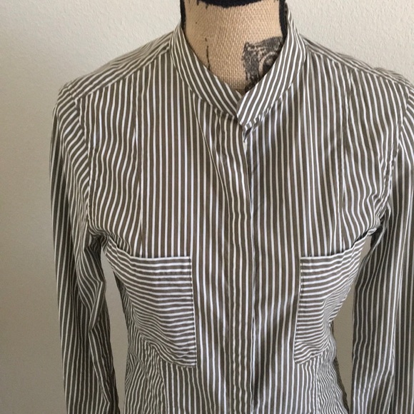 Frame striped blouse with ruffled cuffs - Picture 9 of 9